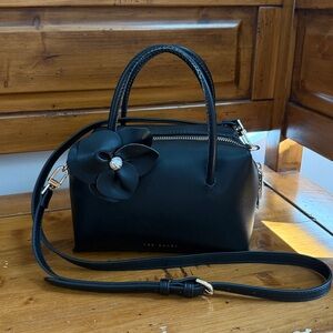 NWT ❤️ Ted Baker London Top Handle & Crossbody Floral Accent Mini Tote / Satchel